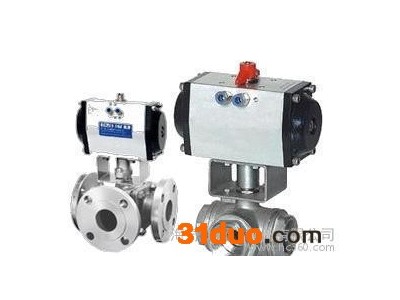 Q644F气动三通球阀 气动球阀 三通球阀 上海精工阀门 丹佛斯阀门