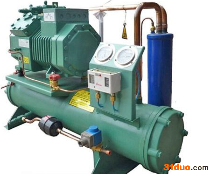 水冷压缩冷凝机组（2HP到300HP，比泽尔，谷轮，丹佛斯压缩机）