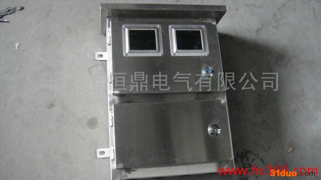 供应恒鼎不锈钢二户电表箱，防雨型户外电表箱