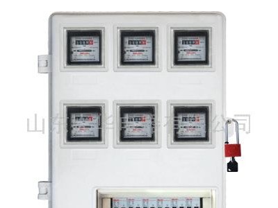 供应大华牌6表位玻璃钢表箱 多表位电表箱