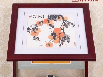 中式现代配电箱电表箱装饰画电盒电闸挂画现代简约液压杆遮挡壁画