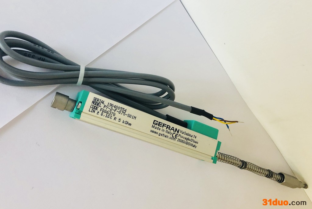 郑州力天供应  gefran传感器  PK 系列滑块式位移传感器   欢迎来电咨询