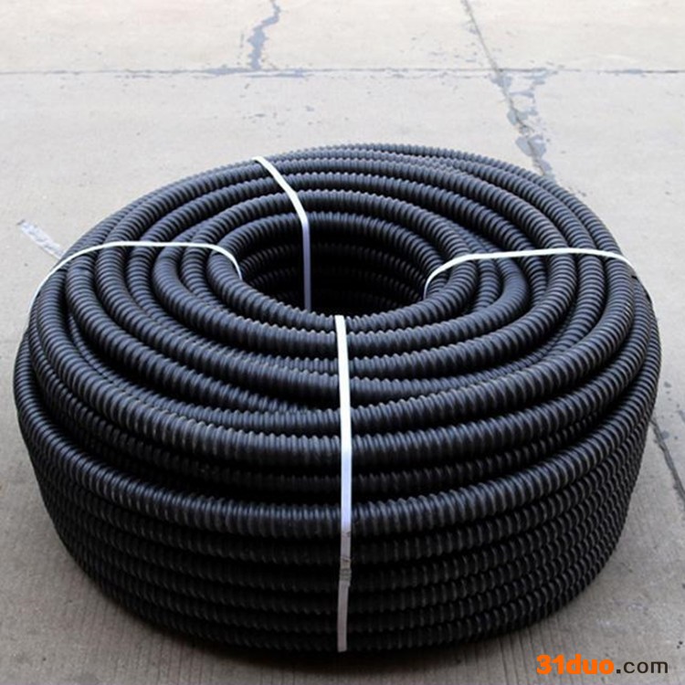 隧道打孔波纹管 青岛HDPE碳素管 照明穿线PE塑料波纹管 润星定制