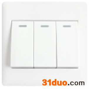 西顿照明 N3-K031  三位单控大跷板开关