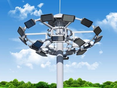 卓耀厂家供应自动升降高杆灯 城市广场车站亮化照明高杆灯厂家