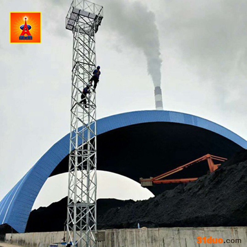 SDT升降式18米20米30照明灯塔 固定式投光灯塔 广讯铁塔