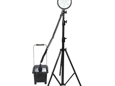 鼎轩照明FW6100-35W氙气防爆泛光工作灯三角直杆升降支架配充电器隧道应急抢修探照灯