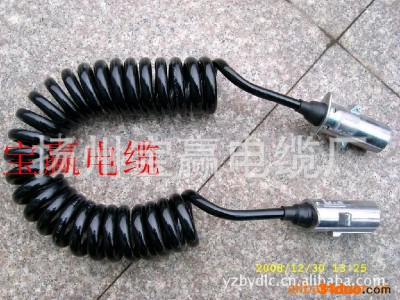 携式移动照明车用螺旋电缆