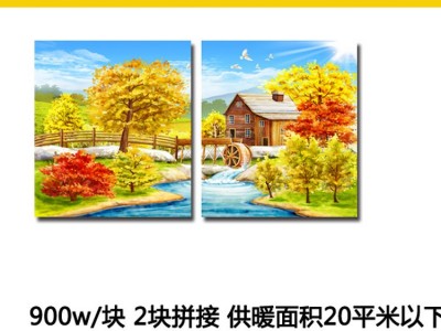 壁画式取暖器 碳纤维电暖画 煤改电工程 电热画生产厂家