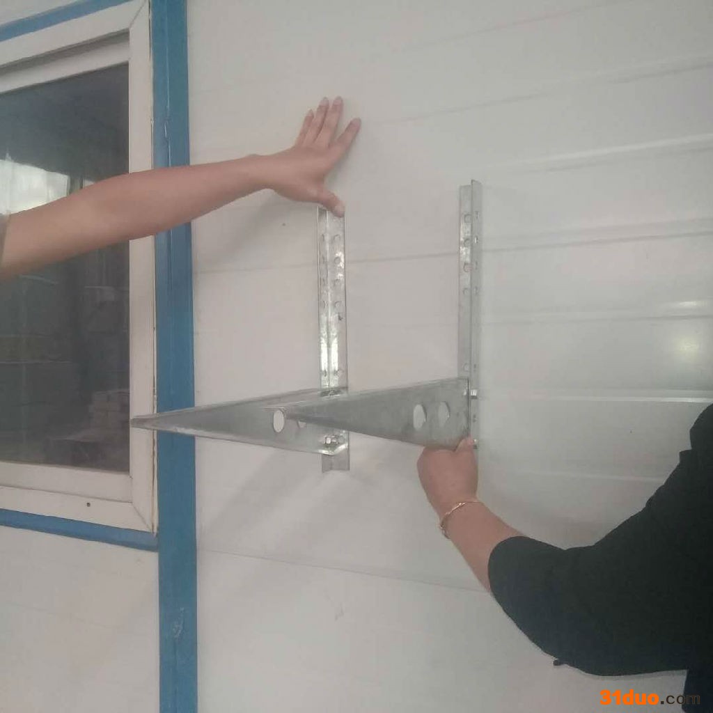 【百安金属】煤改电工程空调支架，格力煤改电 外机支架**