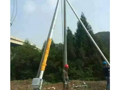 荆州市电杆人字管式铝合金电工电器立杆机