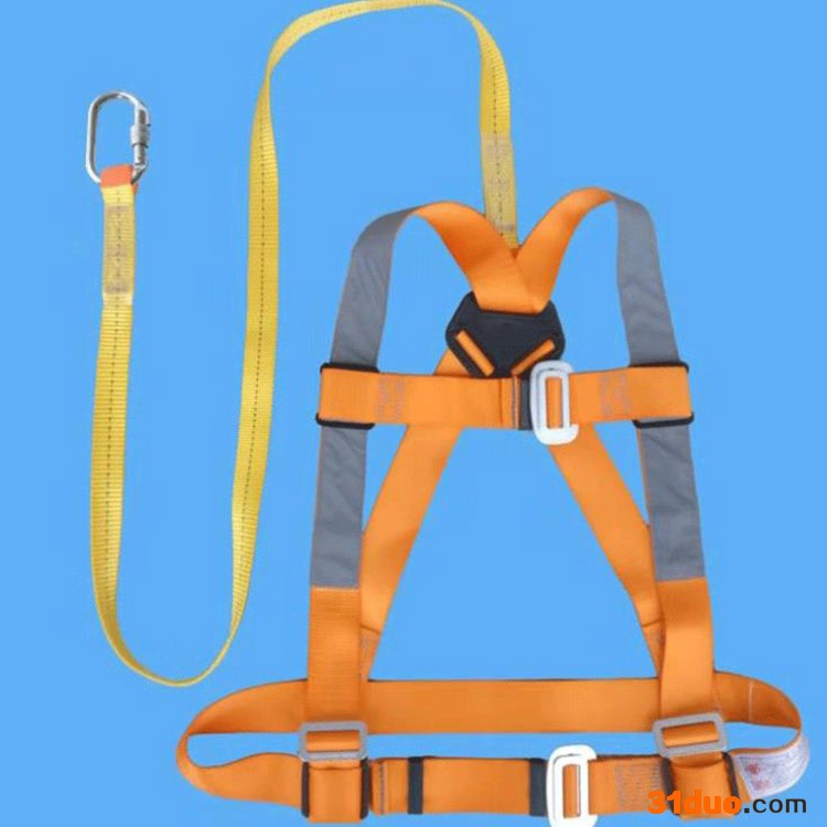 半身式安全带高空作业 双背半身式电工安全带 单大钩电工安全带