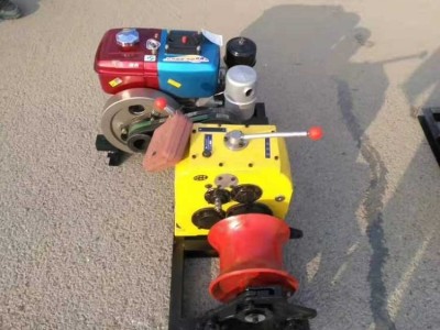 荷泽市三相电工业用电起重牵引绞磨机图片 3吨汽油机动绞磨