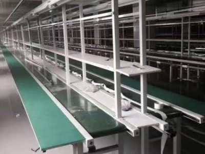 定制流水线工厂操作台 单双面工作台带灯 方通防静电工作台 天津厂家