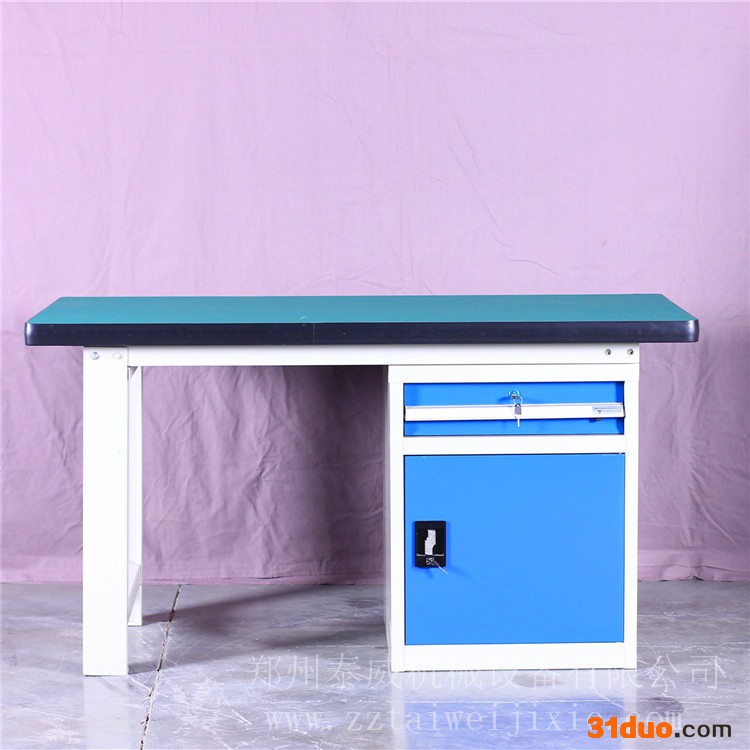 防静电工作台  防静电检验台 落地柜单开门一抽 抽屉一键锁止