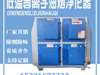 中扬2500风量 等离子净化器低温高压静电工业环保油雾除味烧烤废气处理设备