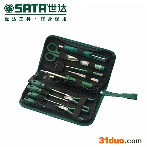 世达五金工具 19件电子维修组套03720日常家用维修工具箱电工螺丝刀