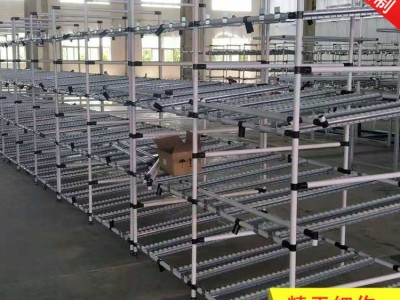 天津精益管复合管覆塑管多层移动货架周转车 防静电工作台 天津线棒货架厂