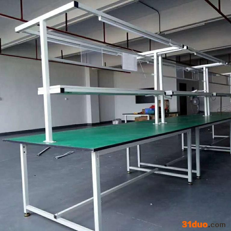 宏顺FJD-018 厂家定制操作台工厂流水线检验工作桌防静电工作台裁剪桌