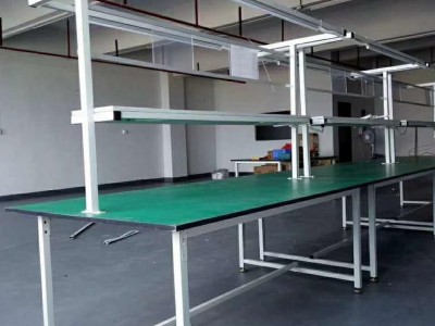 宏顺FJD-018 厂家定制操作台工厂流水线检验工作桌防静电工作台裁剪桌
