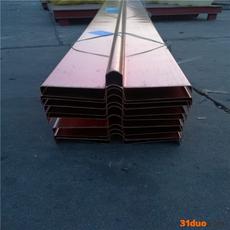 朔涵 水电工程用紫铜止水板 T2止水铜板 VWU型紫铜板止水带加工 铜止水带标准