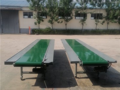 生产线防静电工作台 大倾角裙边皮带输送机 稻草打垛堆囤移动皮带机