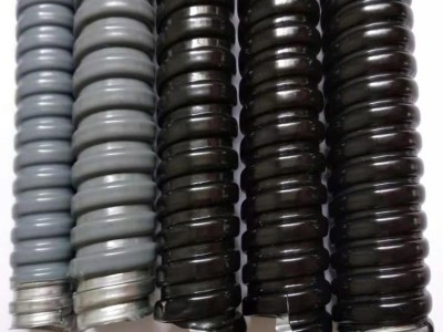 鹏景  厂家专业生产  包塑金属软管  加厚包塑金属软管 穿线波纹管 黑色灰色电线保护金属电工电气套管