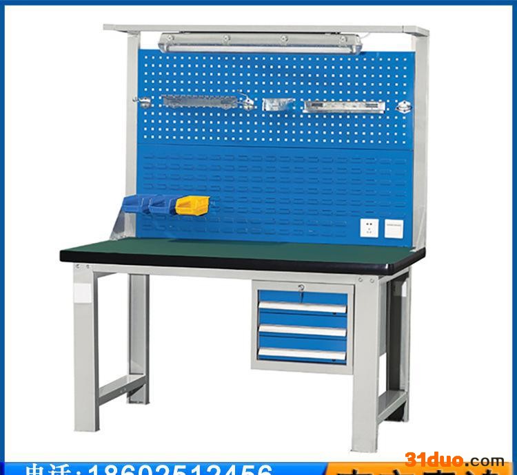 2016促销防静电工作台 电子产品组装台 绿色防静电工作桌子