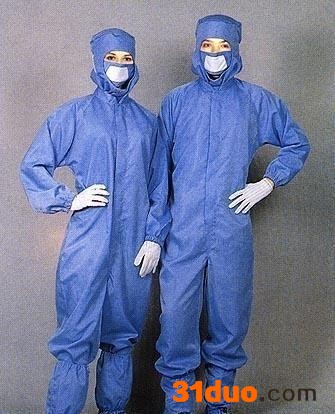 防静电工作服 涤丝绸防静电工作服
