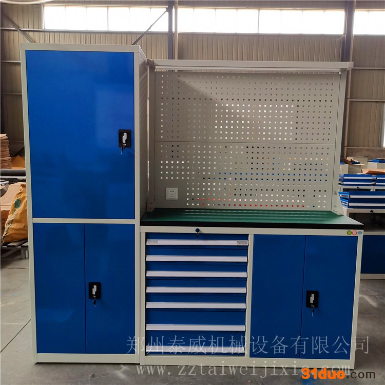 工具柜组合工作台  七抽三柜组合柜工作台 防静电工作台 适用于车间维修综合作业