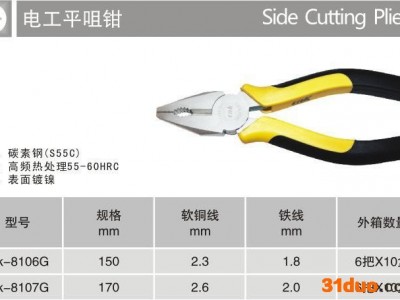 ⌒_⌒【直销】德至高电工尖咀钳tak-8107G