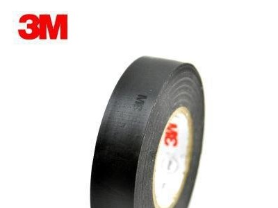 电工胶带 3M 1712 绝缘胶布 黑色 宽 阻燃 防水PVC电工胶带无铅