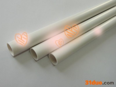 供应白色高品质PVC电工套管