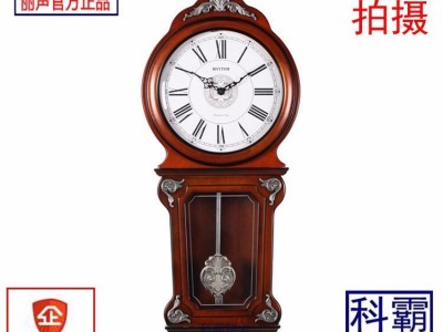 日本丽声钟 石英钟 工艺挂钟 整点报时 欧式经典 钟摆  实木外壳 日本丽声挂钟CMJ380