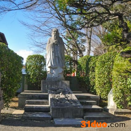 孔子学院 出口日本 石雕孔子像 山东济宁国信石雕