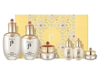 韩国进口 Whoo后 天气丹华泫水乳霜6件套(提亮抗皱) 护肤品套装 一件代发批发