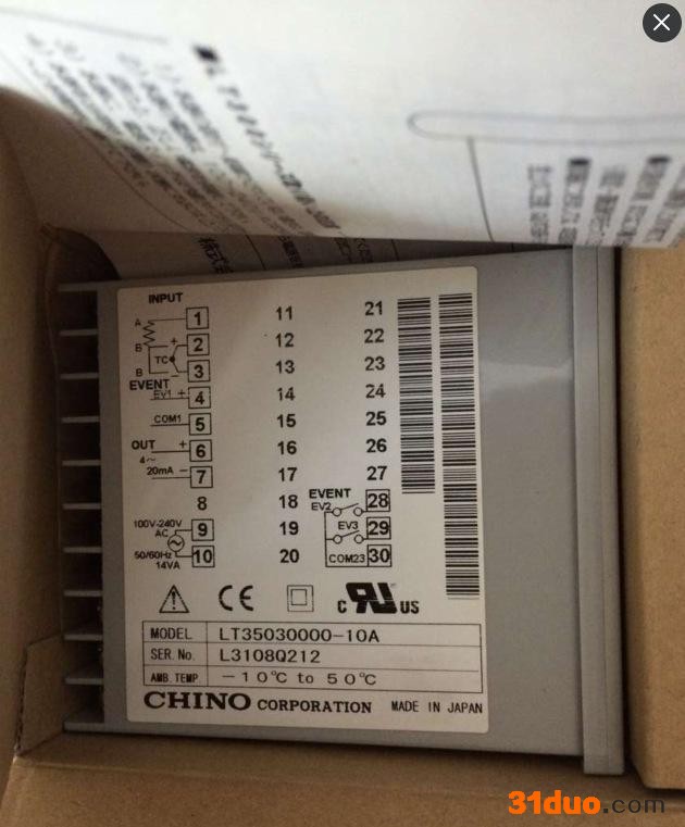 100%原装 日本千野CHINO 温控表 LT350    LT35030000-10A 现货