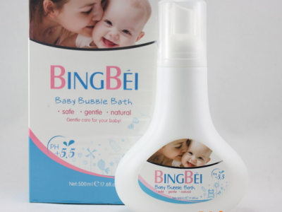 冰贝瑞士婴儿儿童泡泡沐浴露500ML　无碱温和护肤