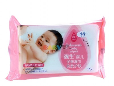 供应强生-强生婴儿倍柔护肤柔湿巾旅行装10