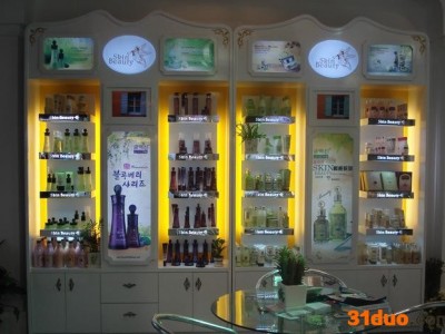 【直销】 韩伊护肤品展柜  护肤品展示柜 化妆品前柜背柜