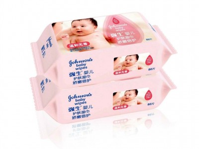 供应强生强生婴儿倍柔护肤柔湿巾经济装80