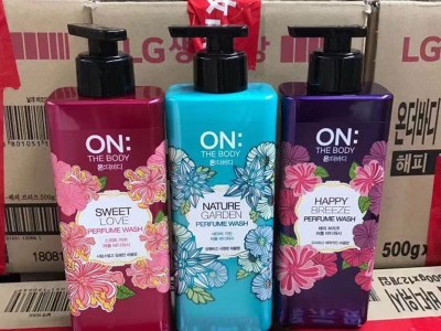 韩国进口化妆品 LGONTHEBODY香水沐浴露 欧美日本护肤品批发 实体店拿货 一件代发 分销 香水沐浴露批发