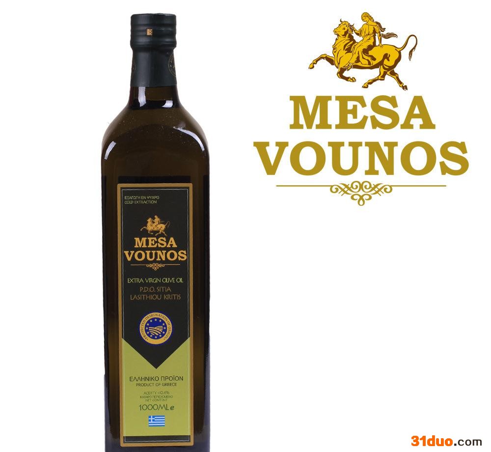 迈萨维诺 MSV 希腊原瓶原装进口PDO特级初榨橄榄油1L 食用 护肤