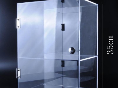 亚克力带盖特大防尘化妆品收纳盒护肤品桌面整理柜彩妆展示架