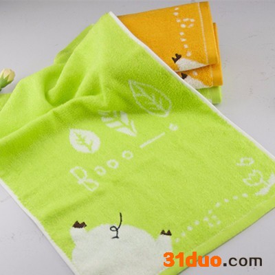 宝宝竹纤维提花童巾柔软护肤