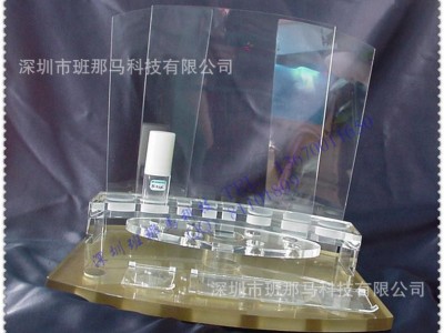 定做时尚亚克力护肤品展示架 亚克力化妆品展台 有机玻璃展架