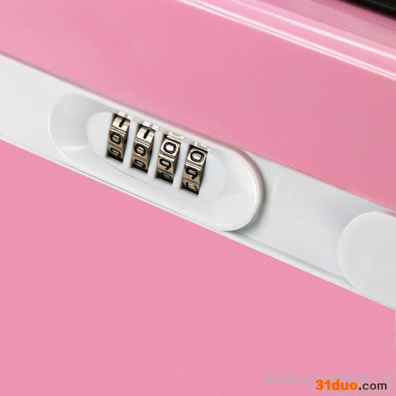 宝丽 化妆品收纳盒手提多层 护肤品首饰储物箱塑料防水化妆师必备