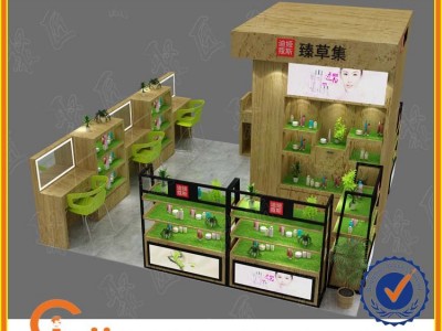 化妆品展示柜美容院产品展柜陈列柜理发店货架护肤品美甲展柜定做