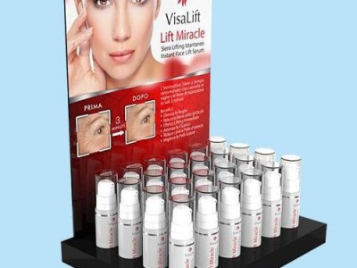 订制黑色化妆品亚克力展示架护肤品亚克力座台化妆品展示架