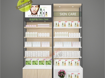 护肤品柜 化妆品背柜 化妆品展柜 美容院展柜 化妆品柜